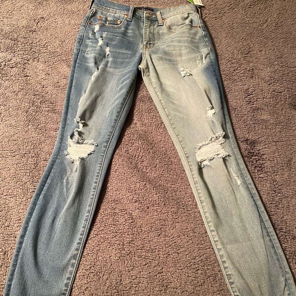 Aeropostale Distressed Fabric High Rise Jeans